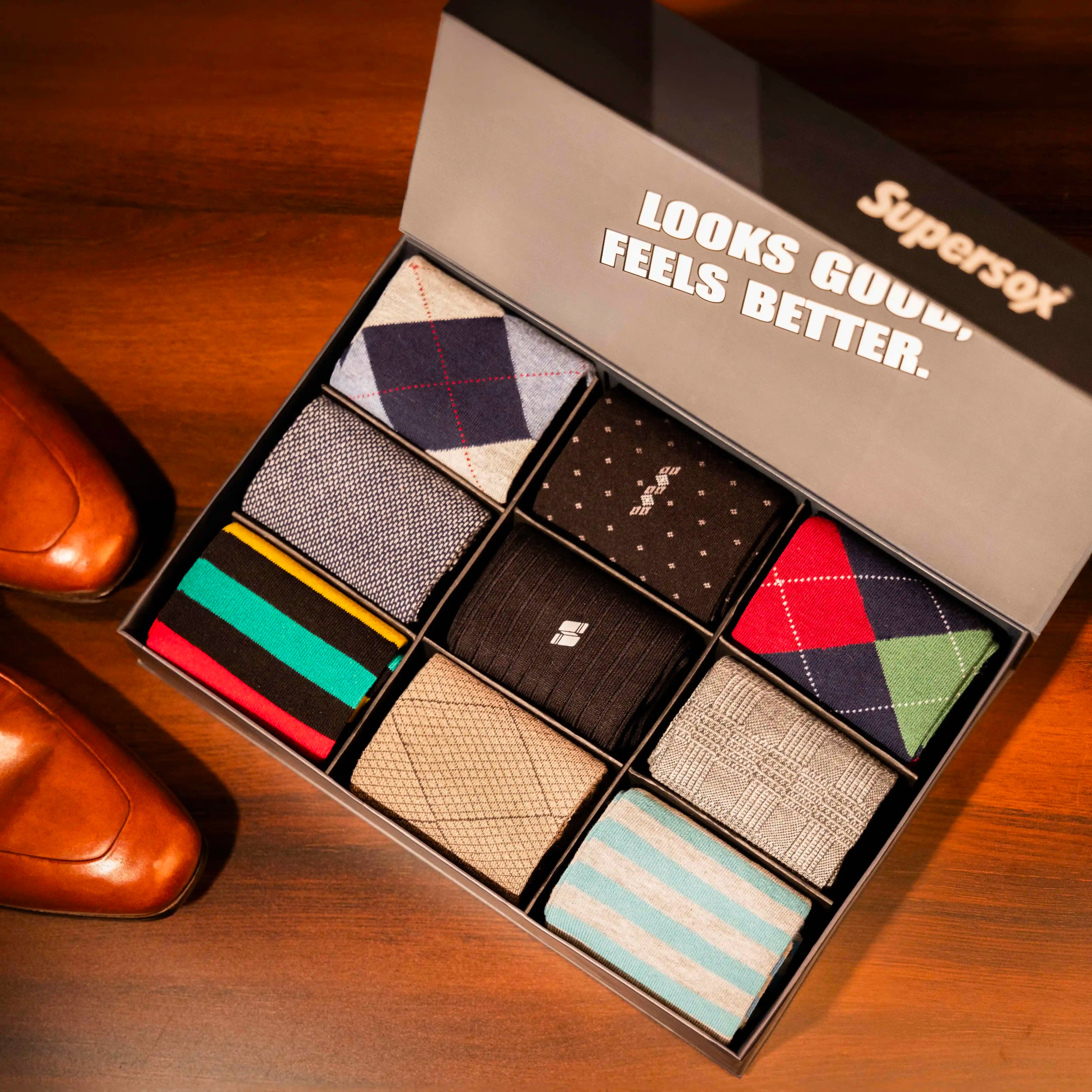 Supersox Essentials Gift Box - Men (Pack of 9)
