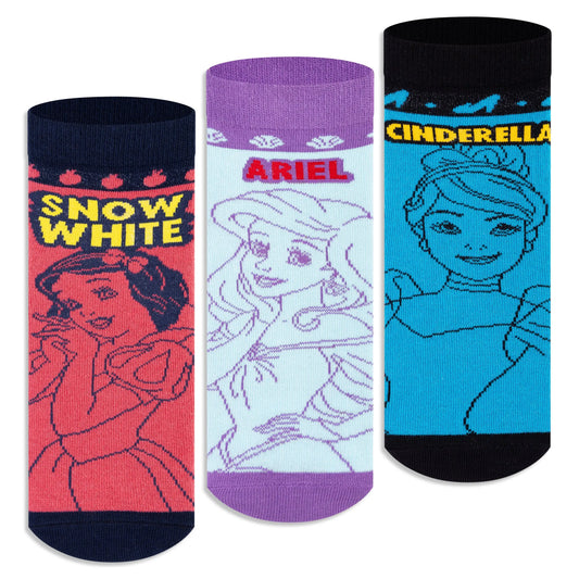 Princesses Ankle Socks for Girls (Pack of 3) 2500