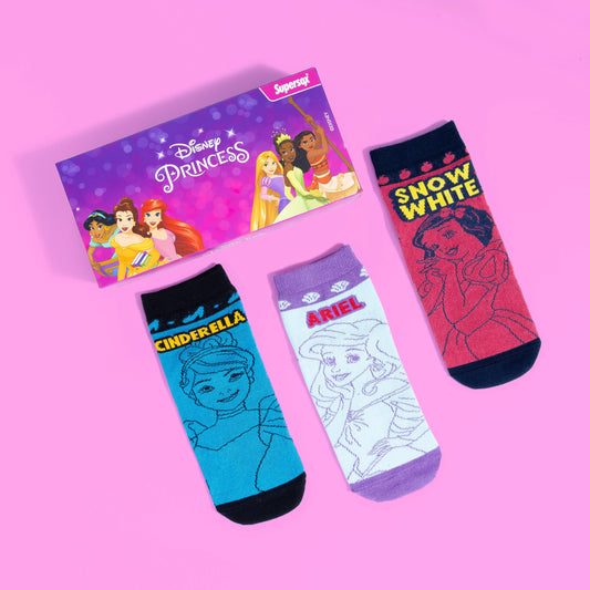 Princesses Ankle Socks for Girls (Pack of 3) 5000