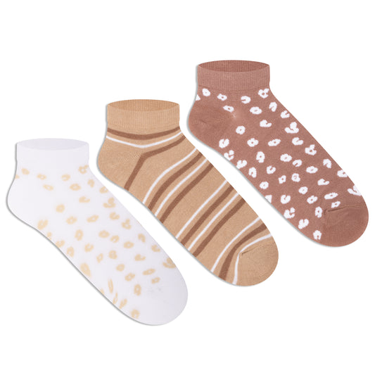 Casual Low-Cut Socks for Women (Pack of 3) 5000