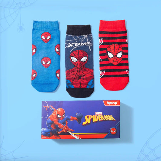 Spiderman Low-Cut Socks for Men (Pack of 3) 3000