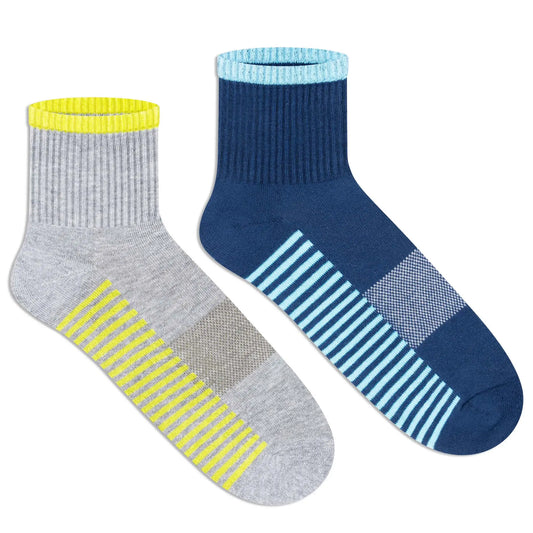 Sports Ankle Socks for Men (Pack of 2) 2000