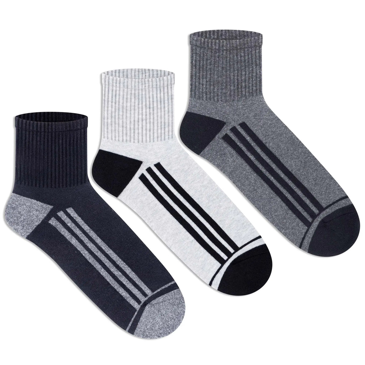 Sports Ankle Socks for Men (Pack of 3)