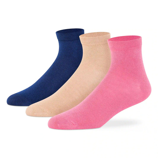Basic Ankle Socks for Women (Pack of 3) 3000