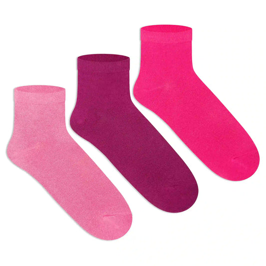 Basic Ankle Socks for Women (Pack of 3) 3000