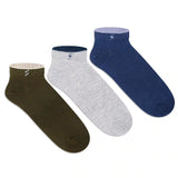 Olive - Light Grey Melange - Navy