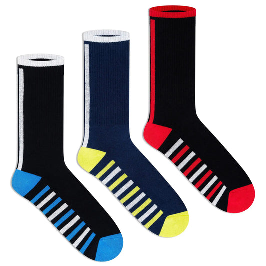 Sports Crew Socks - Men (Pack of 3) 3000