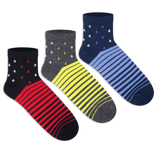 Casual Ankle Socks for Boys (Pack of 3) 3000