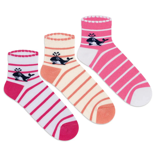 Casual Ankle Socks - Girls (Pack of 3) 3000