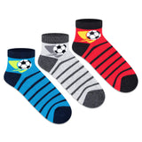 Sports Ankle Socks for Boys (Pack of 3)