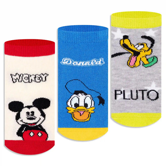 Disney Mickey & Friends Ankle Socks - Boys (Pack of 3) Supersox 3000