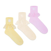 Frill Ankle Socks - Girls (Pack of 3) Supersox