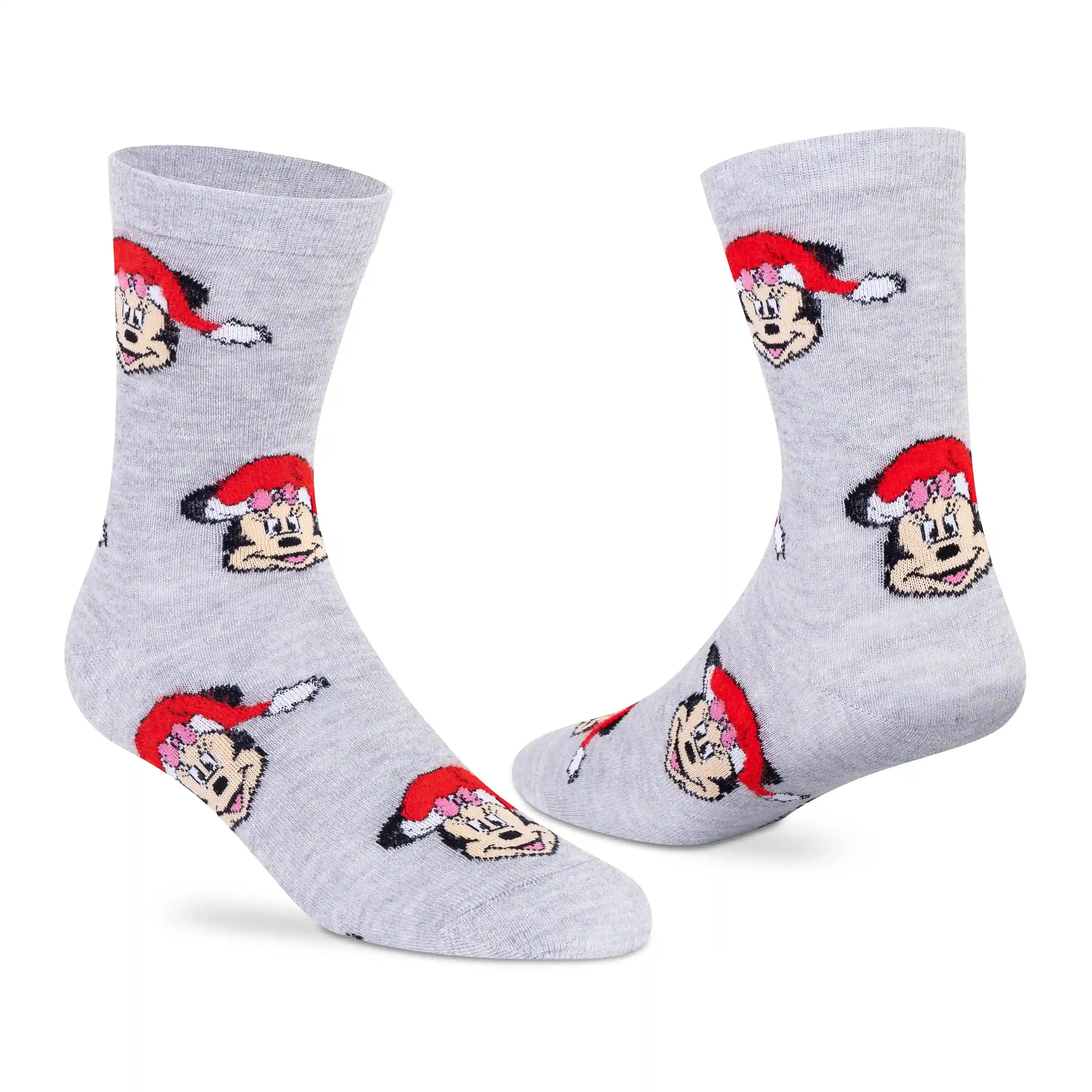 Disney Minnie Mouse Christmas Socks - Women (Pack of 3) Disney Minnie Mouse Christmas Socks - Women (Pack of 3)