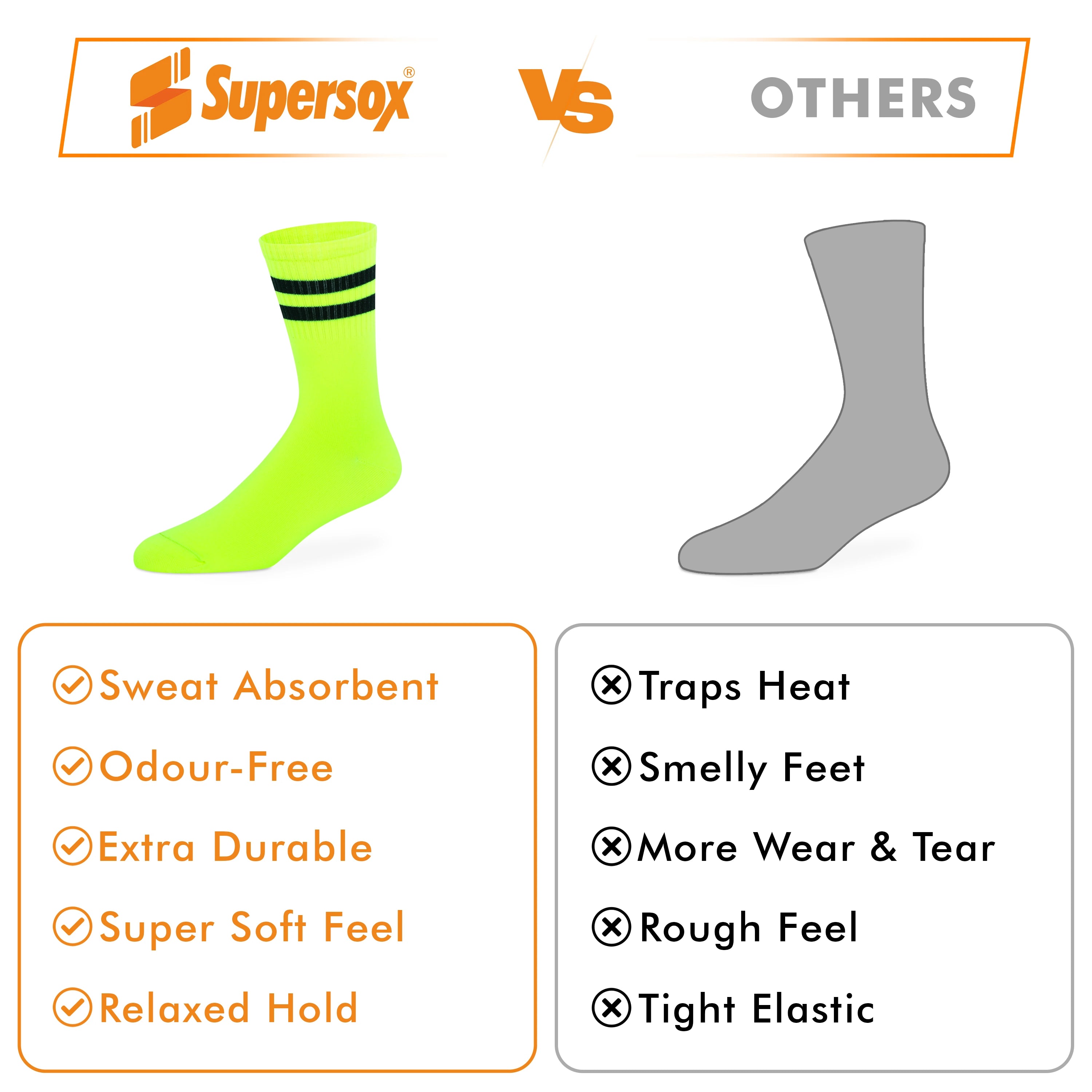 Neon Socks - Unisex (Pack of 2)