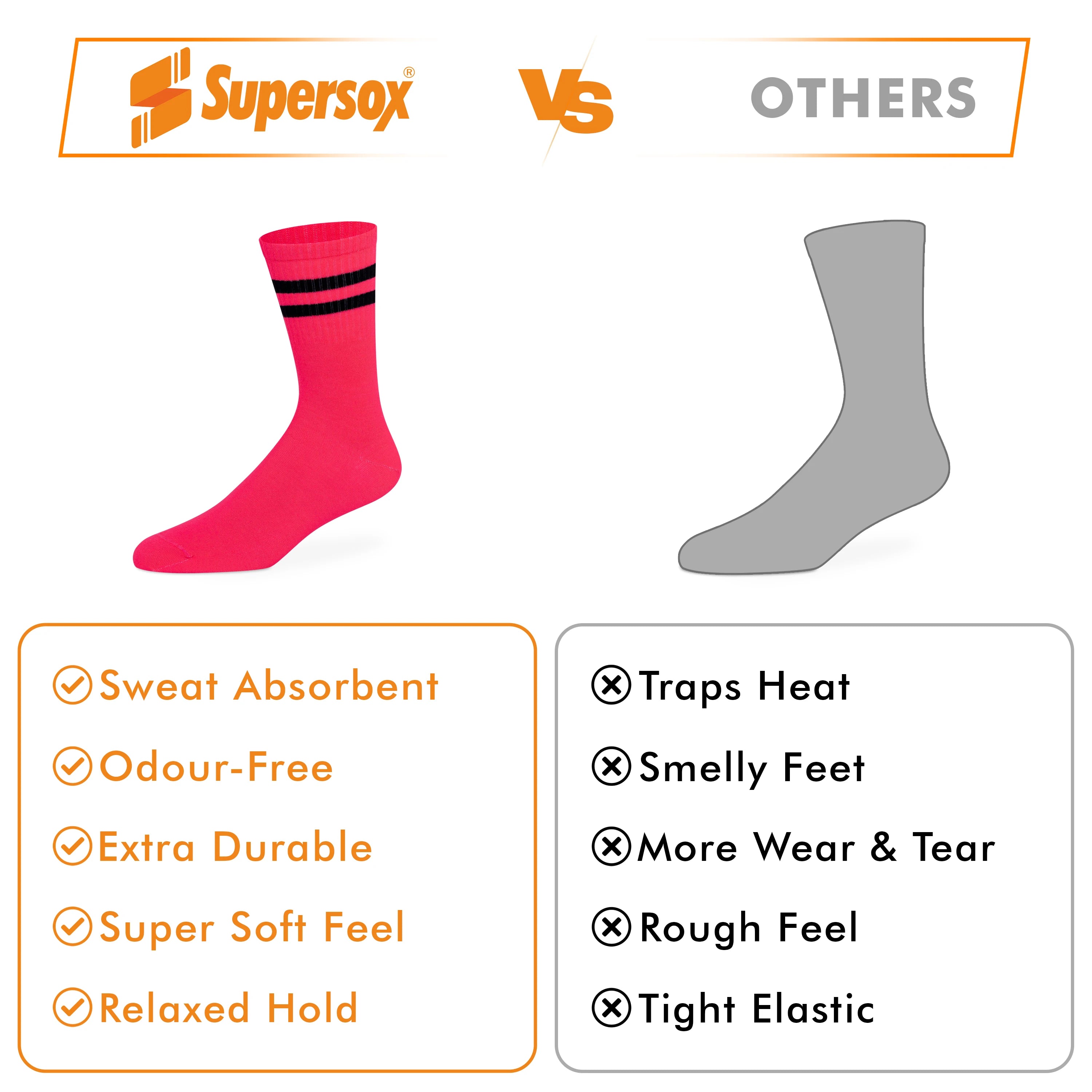 Neon Socks - Unisex (Pack of 2)