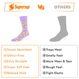 Funky Polka Crew Socks - Unisex (Pack of 2)