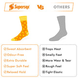 Funky Polka Crew Socks - Unisex (Pack of 2)