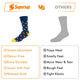 Funky Polka Crew Socks - Unisex (Pack of 2)