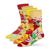 Pizza Party Socks Pairs of Tasty Style (Pack of 4)
