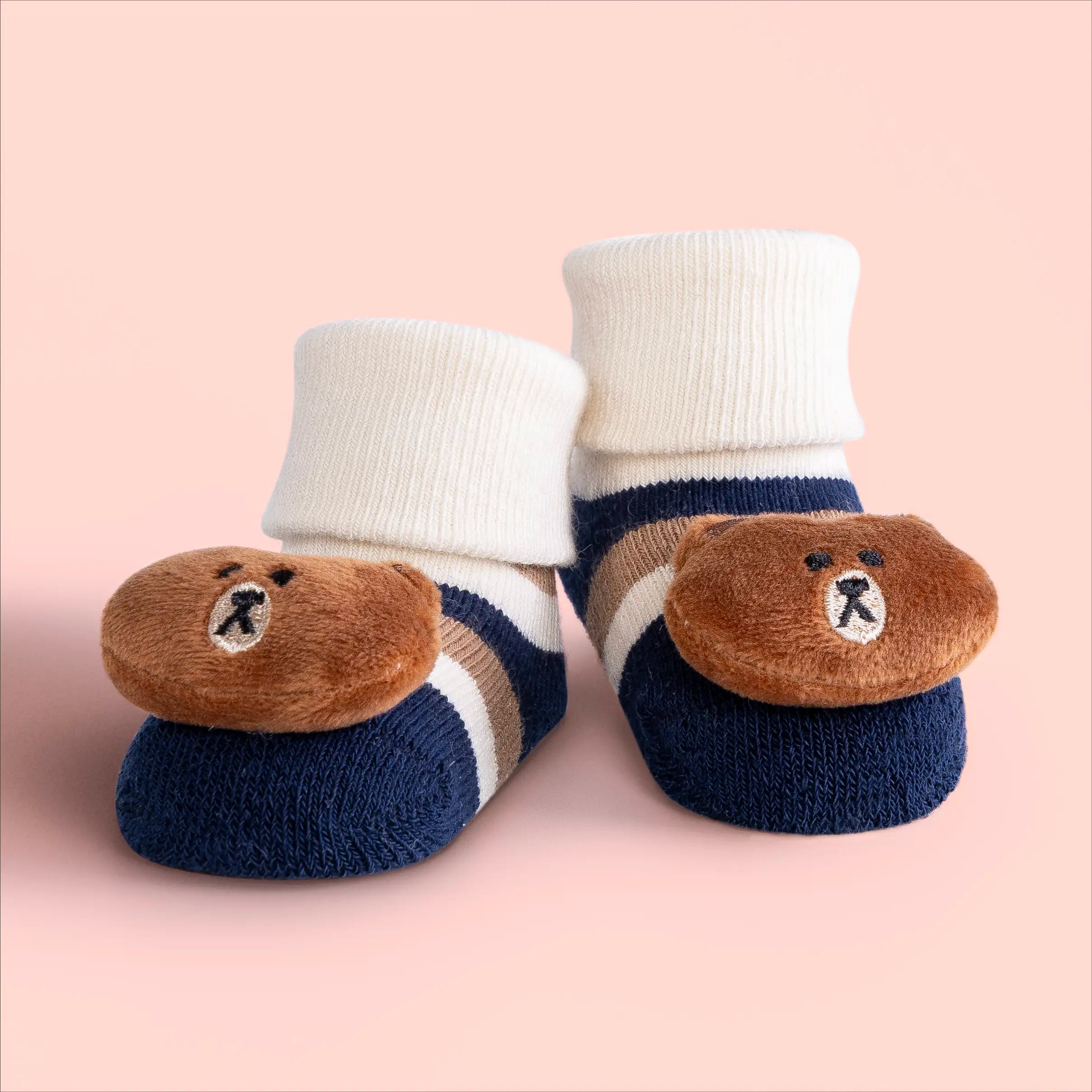 Booties Socks - Babies (0–6 Months)