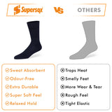 Basic Crew Socks for Men (Pack of 6)