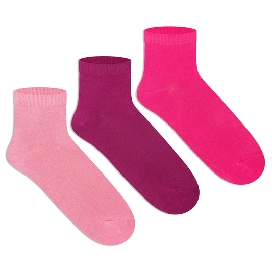Basic Ankle Socks for Women (Pack of 3) 3000