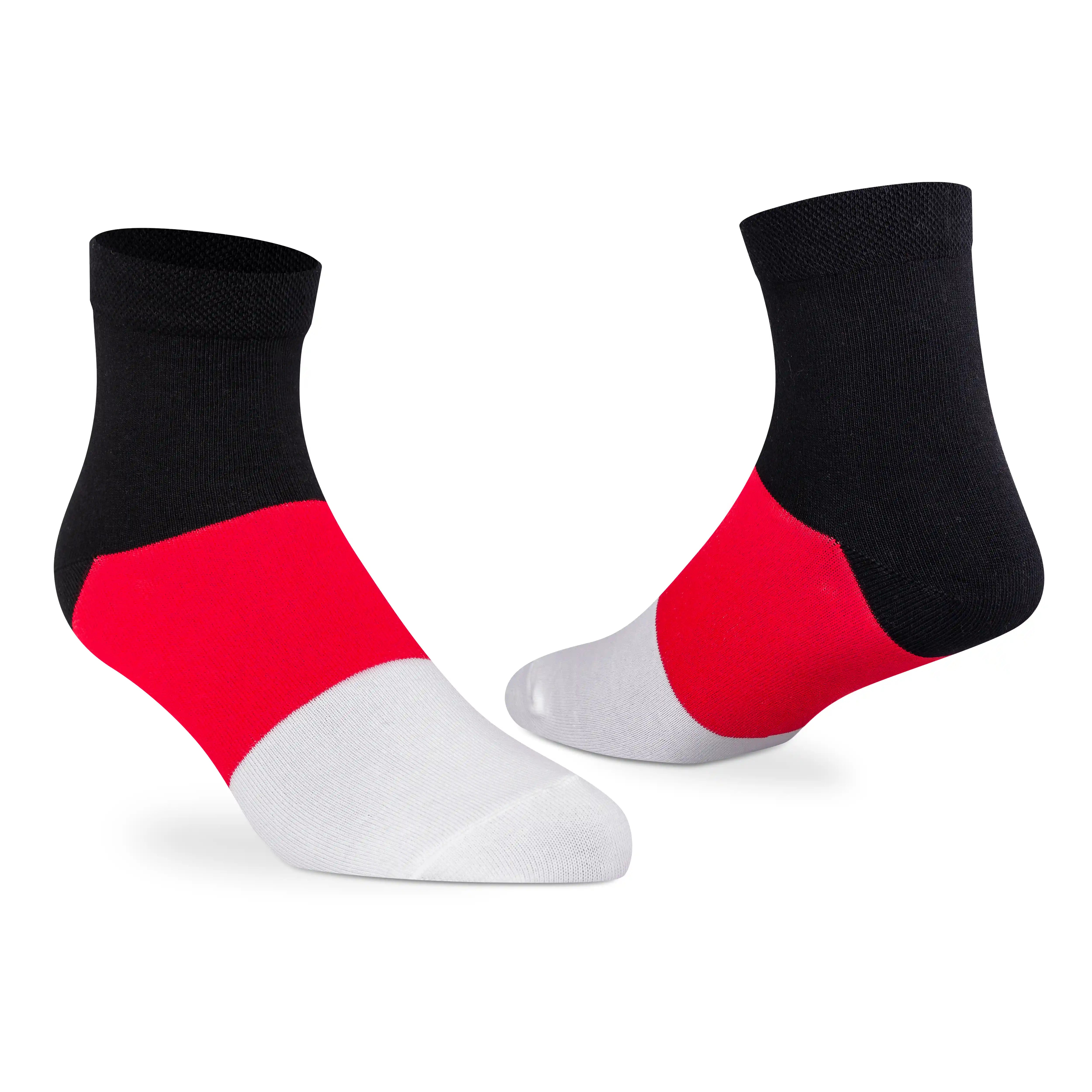SuperSox men’s ribbed crew socks in light beige with reinforced heel and toe.