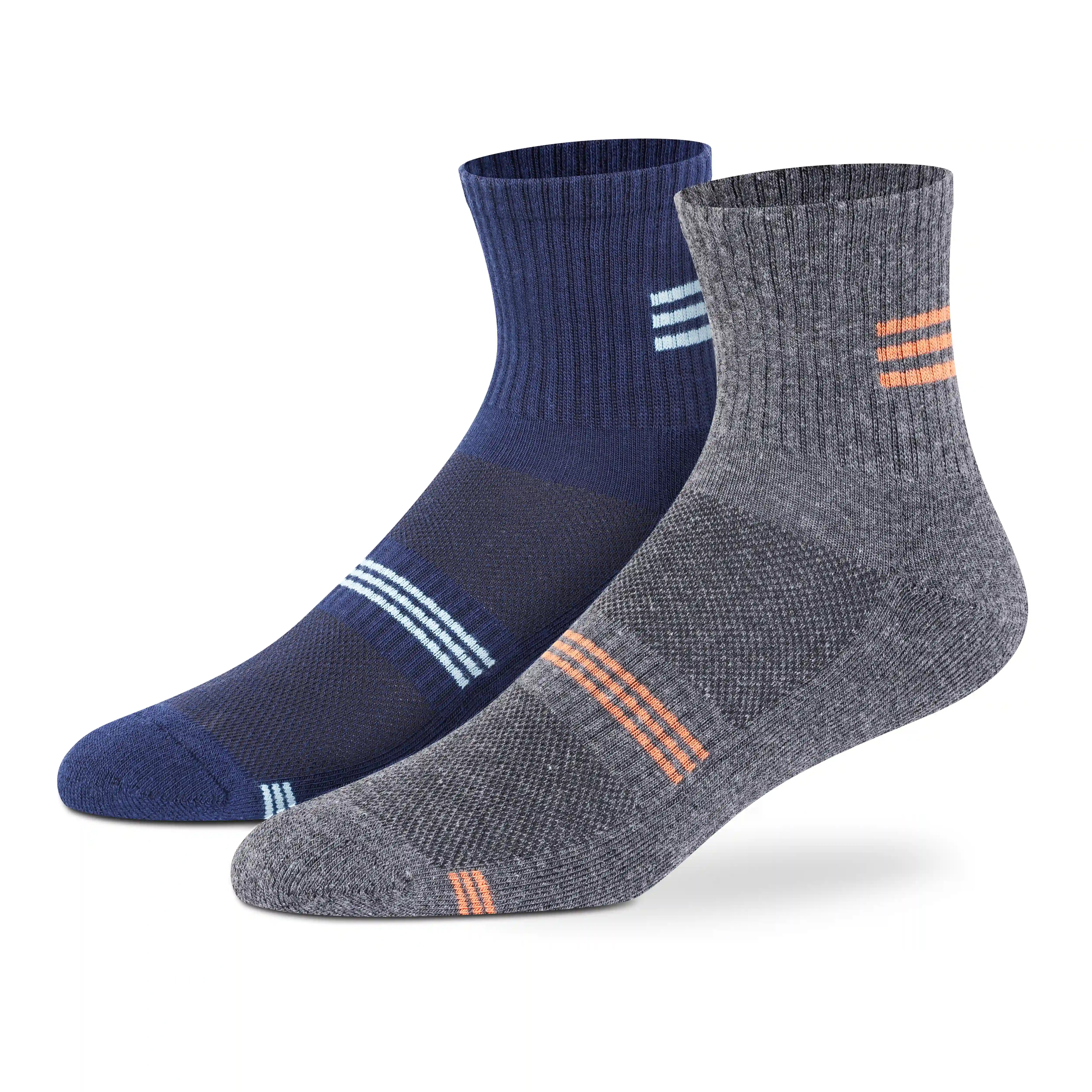 Sports Ankle Socks for Men (Pack of 2)