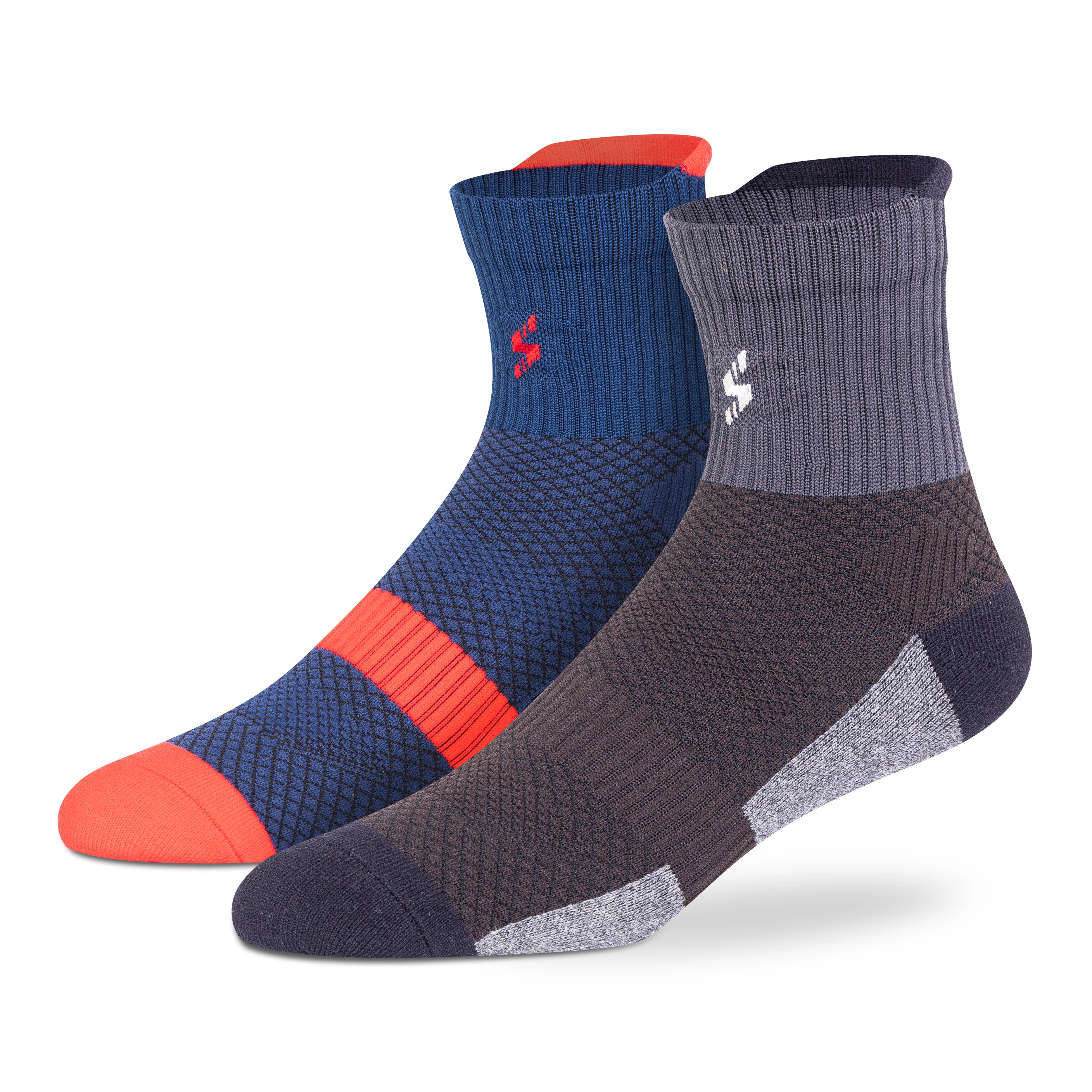 Sports Cycling Ankle Socks for Men (Pack of 2)