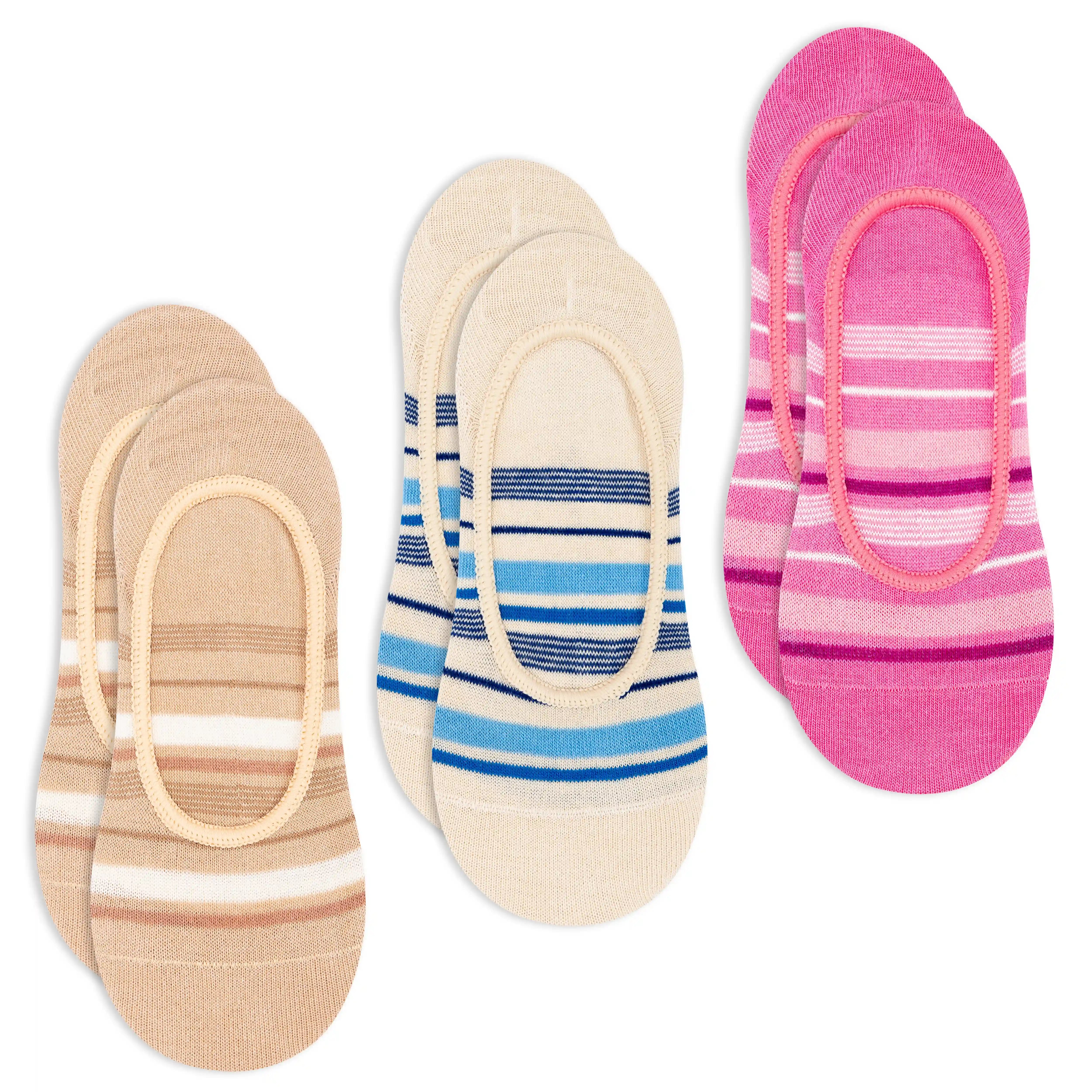 Casual No-Show Socks for Women (Pack of 3)