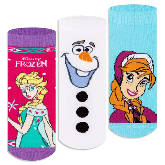 Frozen Ankle Socks for Girls (Pack of 3) 1000