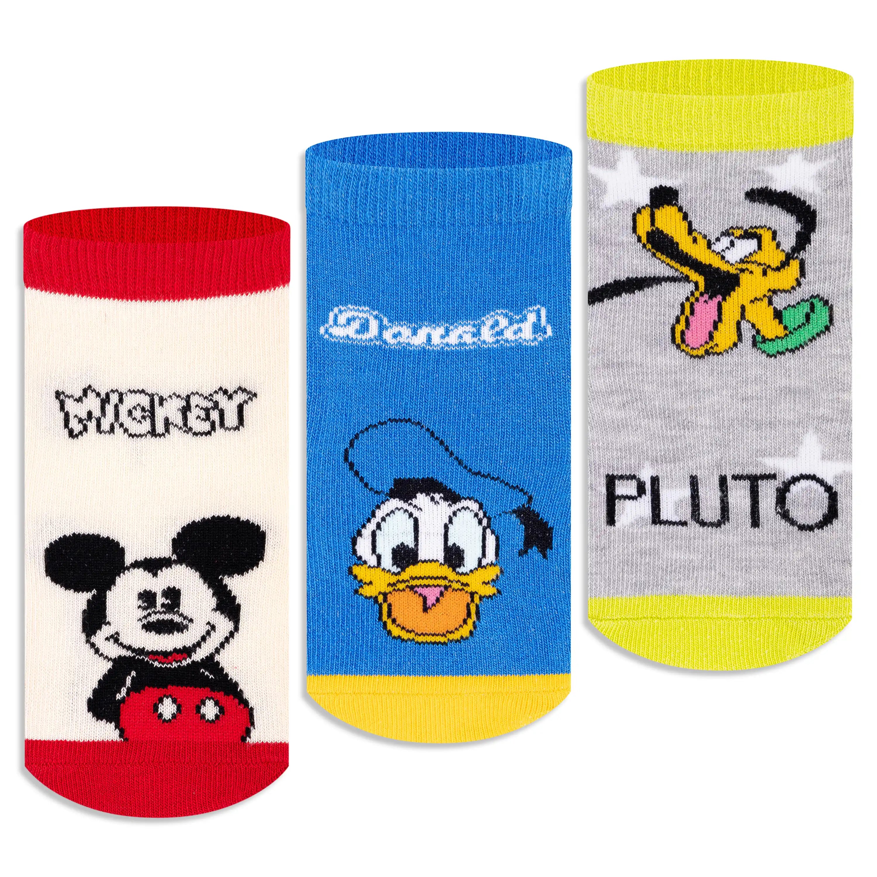 Mickey & Friends Ankle Socks for Boys (Pack of 3)