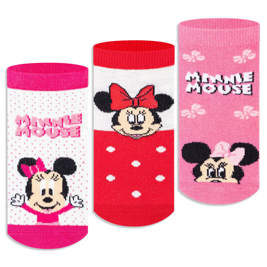 Minnie Mouse Ankle Socks for Girls (Pack of 3) 3000
