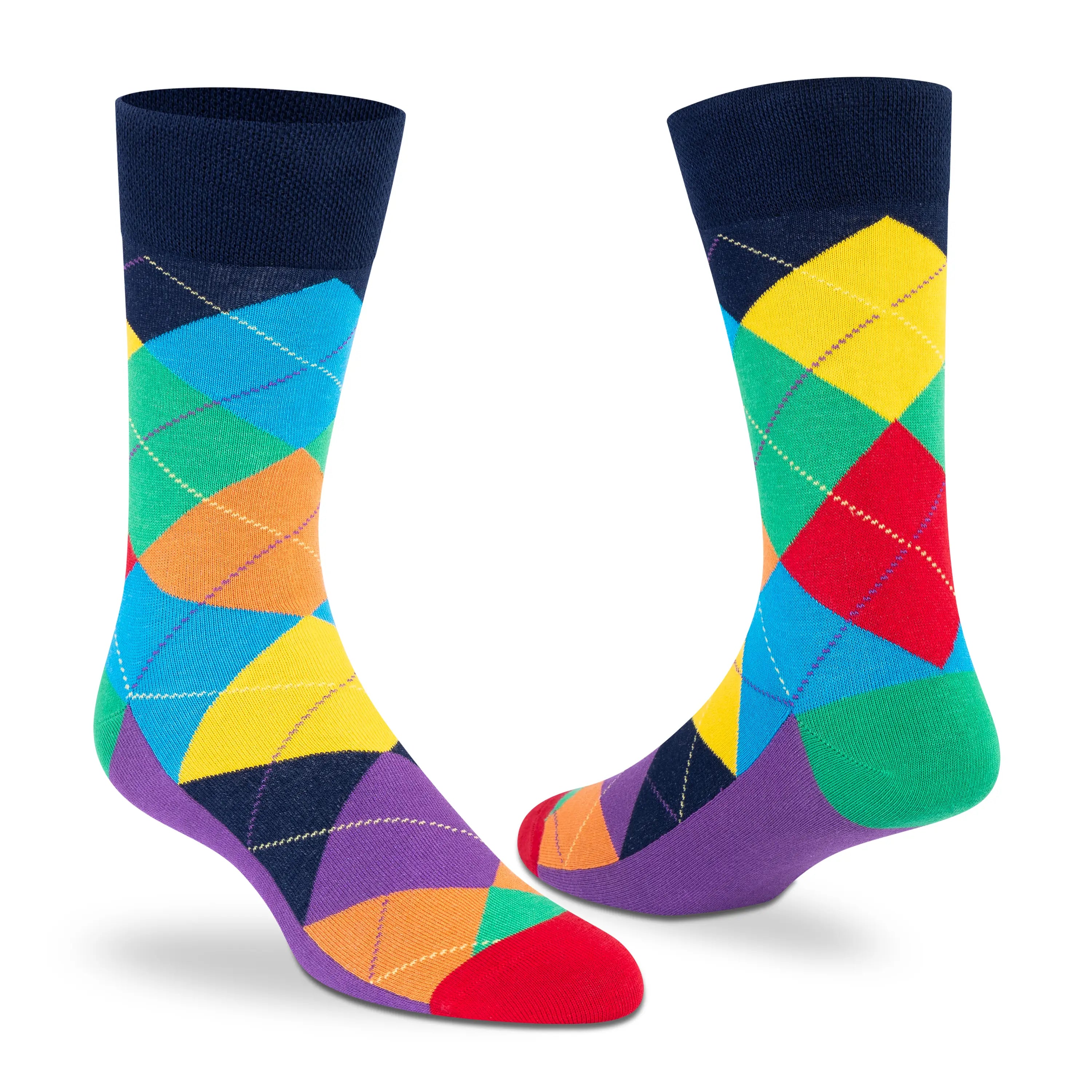 Supersox Argyle Crew Socks - Men (Pack of 3)