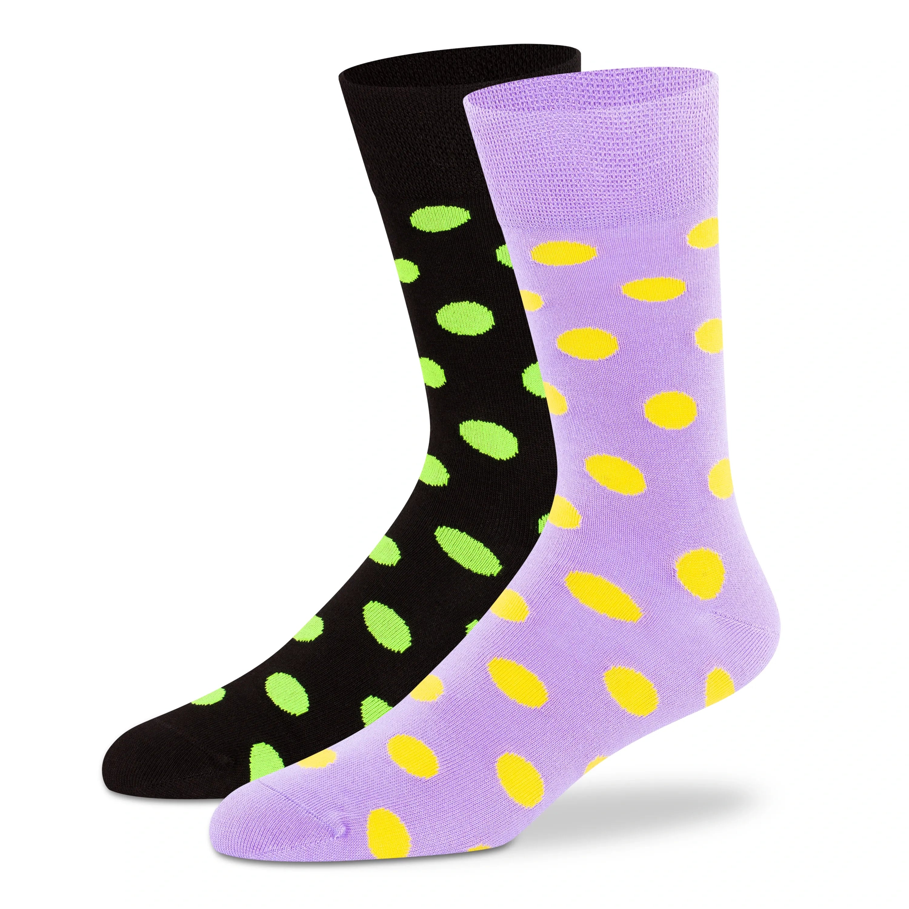 Supersox Funky Polka Crew Socks - Unisex (Pack of 2)