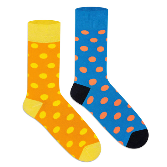 Supersox Funky Polka Crew Socks - Unisex (Pack of 2) 5000