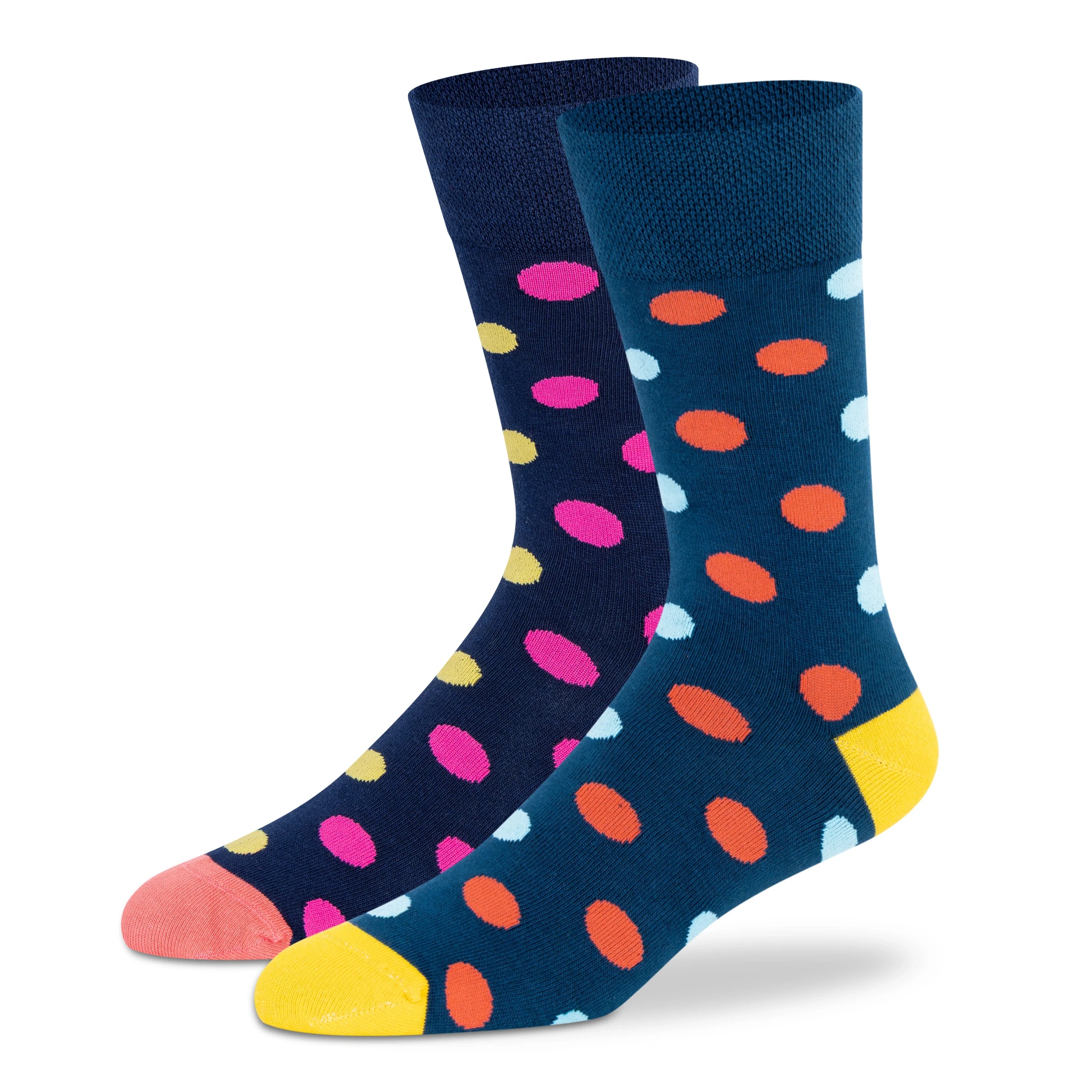 Supersox Funky Polka Crew Socks - Unisex (Pack of 2)