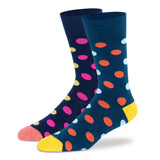 Supersox Funky Polka Crew Socks - Unisex (Pack of 2)