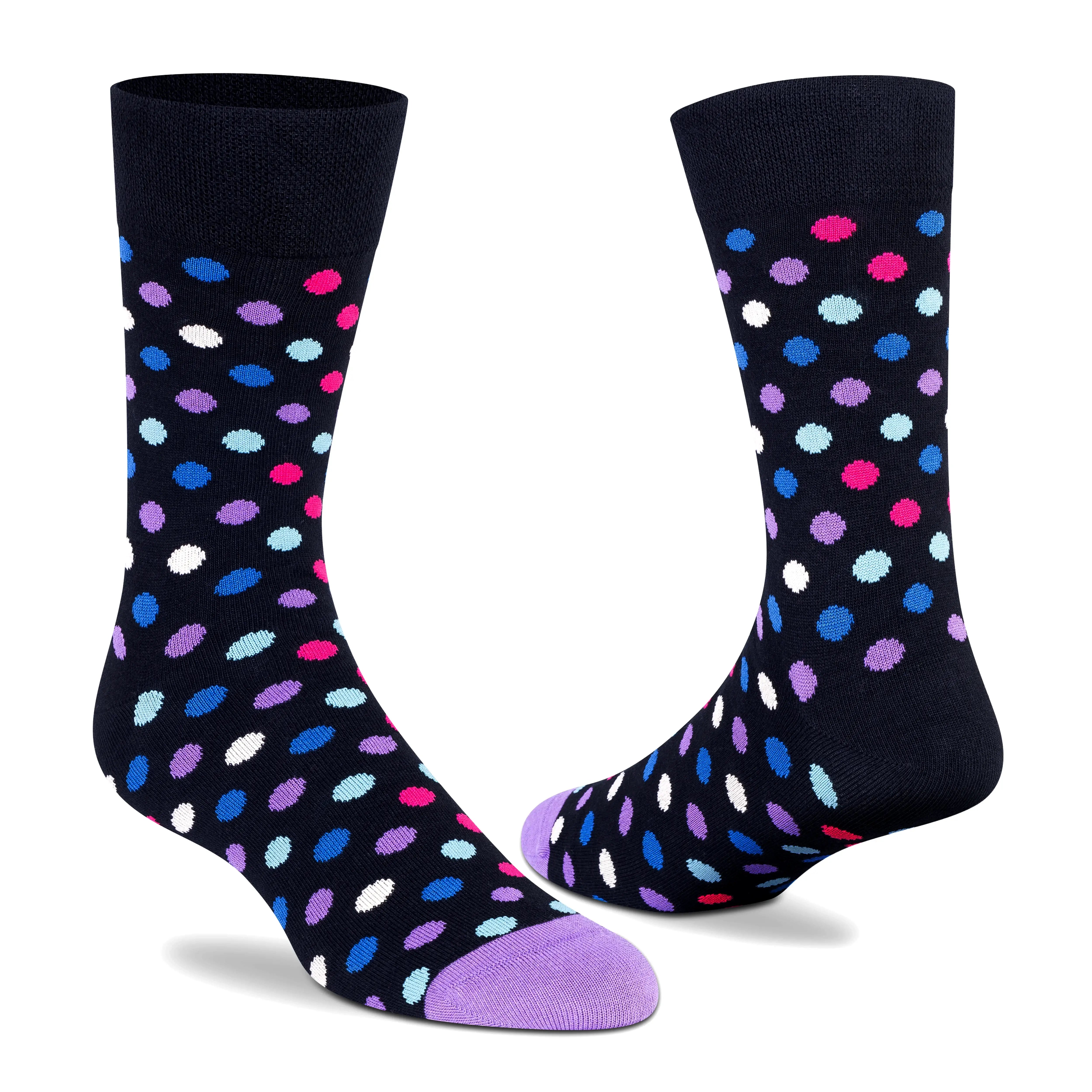Supersox Funky Polka Crew Socks - Unisex (Pack of 2)