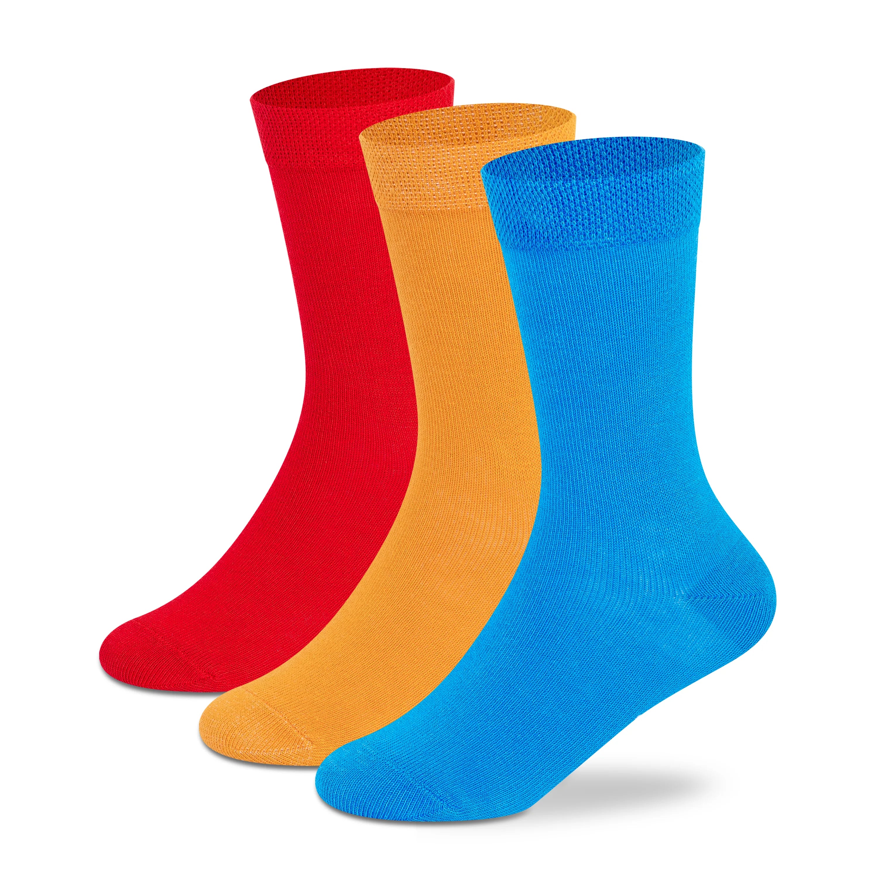 Supersox Bright Solid Crew Socks - Kids (Pack of 3)
