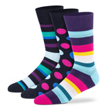 Funky Crew Socks (Unisex) - Pack of 3