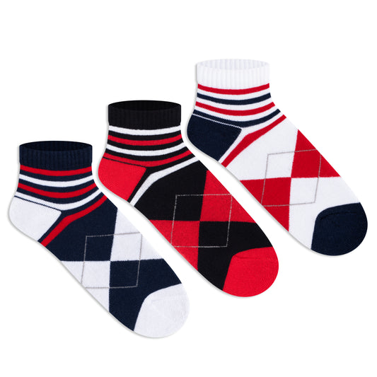 Sports Ankle Socks for Boys (Pack of 3) 5000