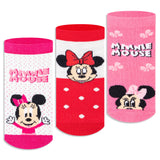 Minnie Mouse Ankle Socks for Girls (Pack of 3)