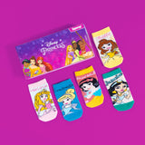 Princesses Ankle Socks for Girls (Pack of 5)