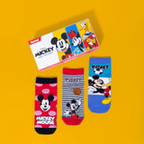 Mickey & Friends Ankle Socks for Boys (Pack of 3)