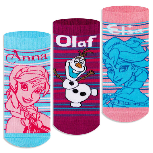 Disney Frozen Ankle Socks - Girls (Pack of 3) 2048