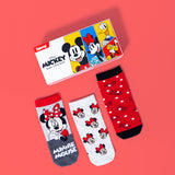 Minnie Mouse Ankle Socks for Girls (Pack of 3)