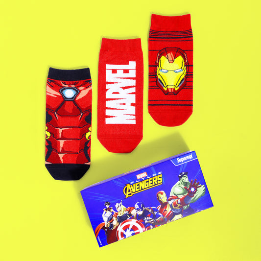 Marvel Low-Cut Socks for Men (Pack of 3)