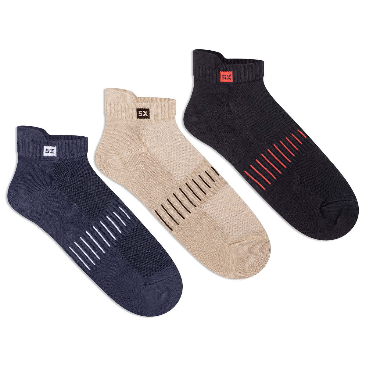 Unisex Bamboo Ankle Socks (Pack of 3)