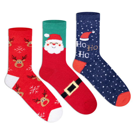 Supersox Christmas Fuzzy Socks - Women (Pack of 3) 1200